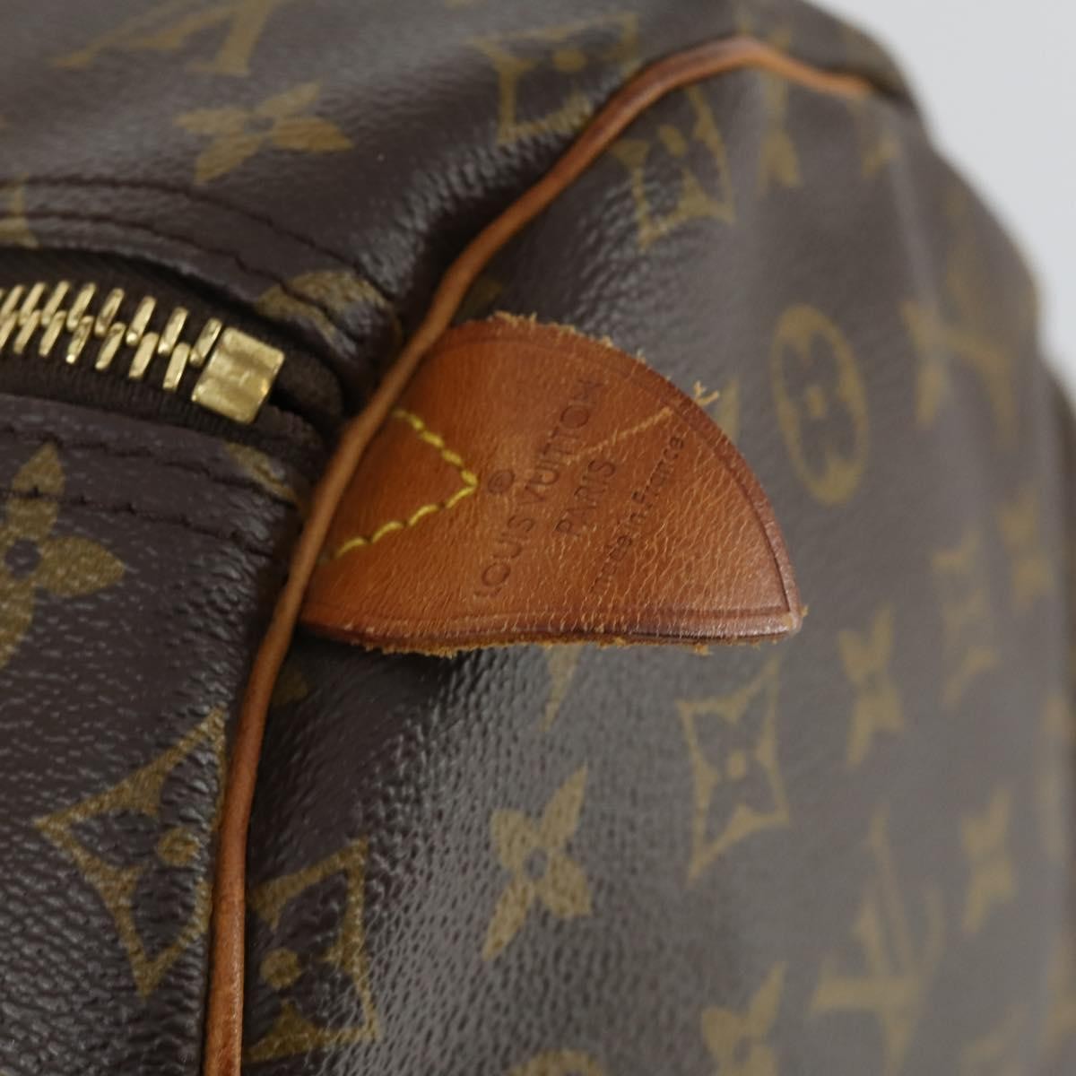 Louis Vuitton Keepall Bag Monogram Canvas Brown Canvas Travel Bag Bag (Pre-Owned)