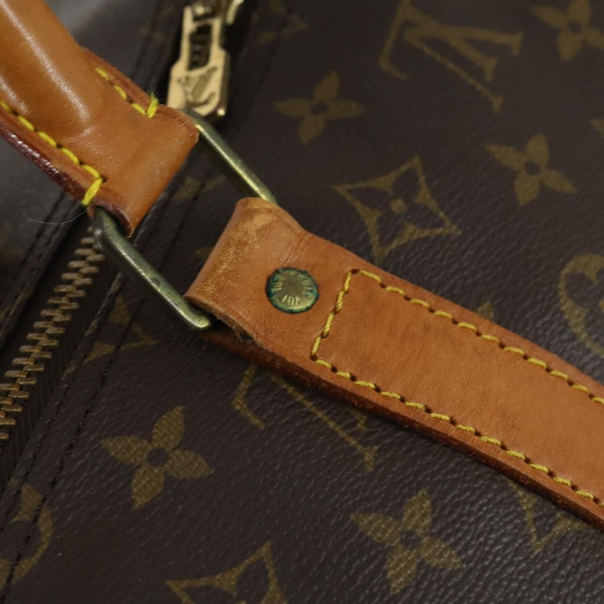 Louis Vuitton Keepall Bag Monogram Canvas Brown Canvas Travel Bag Bag (Pre-Owned)