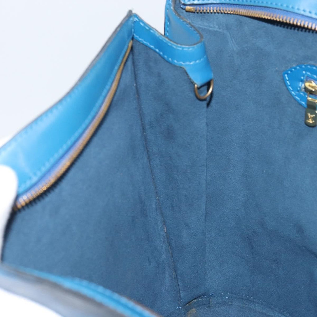 Louis Vuitton Saint Jacques Handbag Epi Leather Blue Leather Shoulder Bag Bag (Pre-Owned)