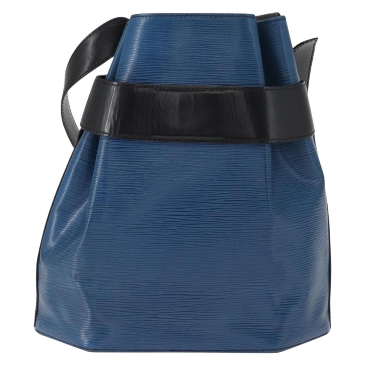 Louis Vuitton Vintage Sac D'epaule Handbag Epi Leather Blue Leather Shoulder Bag Bag (Pre-Owned)