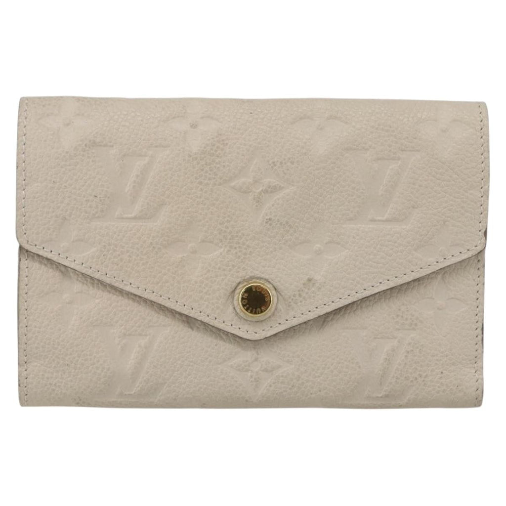 Louis Vuitton Zoe Wallet Monogram Empreinte Leather Beige Leather Wallets Accessory (Pre-Owned)