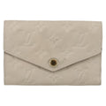 Louis Vuitton Zoe Wallet Monogram Empreinte Leather Beige Leather Wallets Accessory (Pre-Owned)