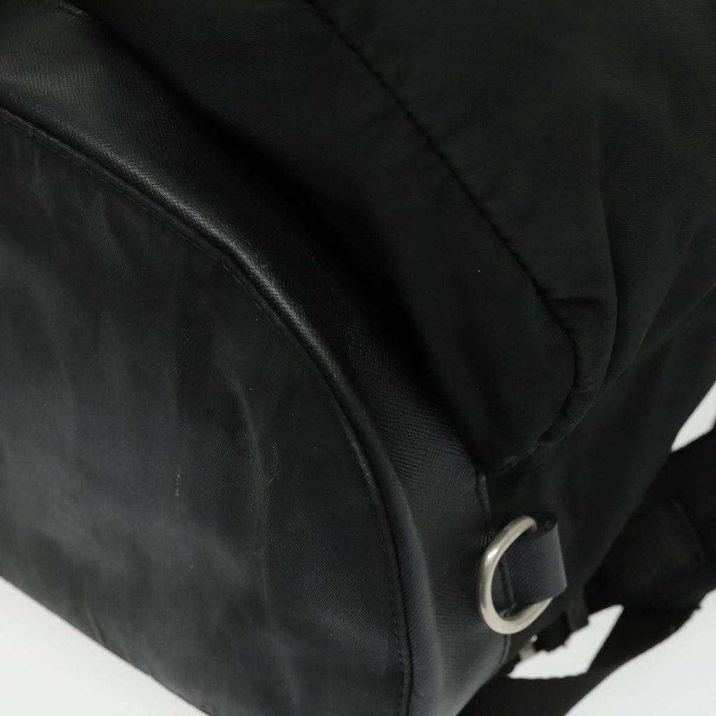 Prada Double Front Pocket Backpack Tessuto Black Nylon Backpack Bag (Pre-Owned)