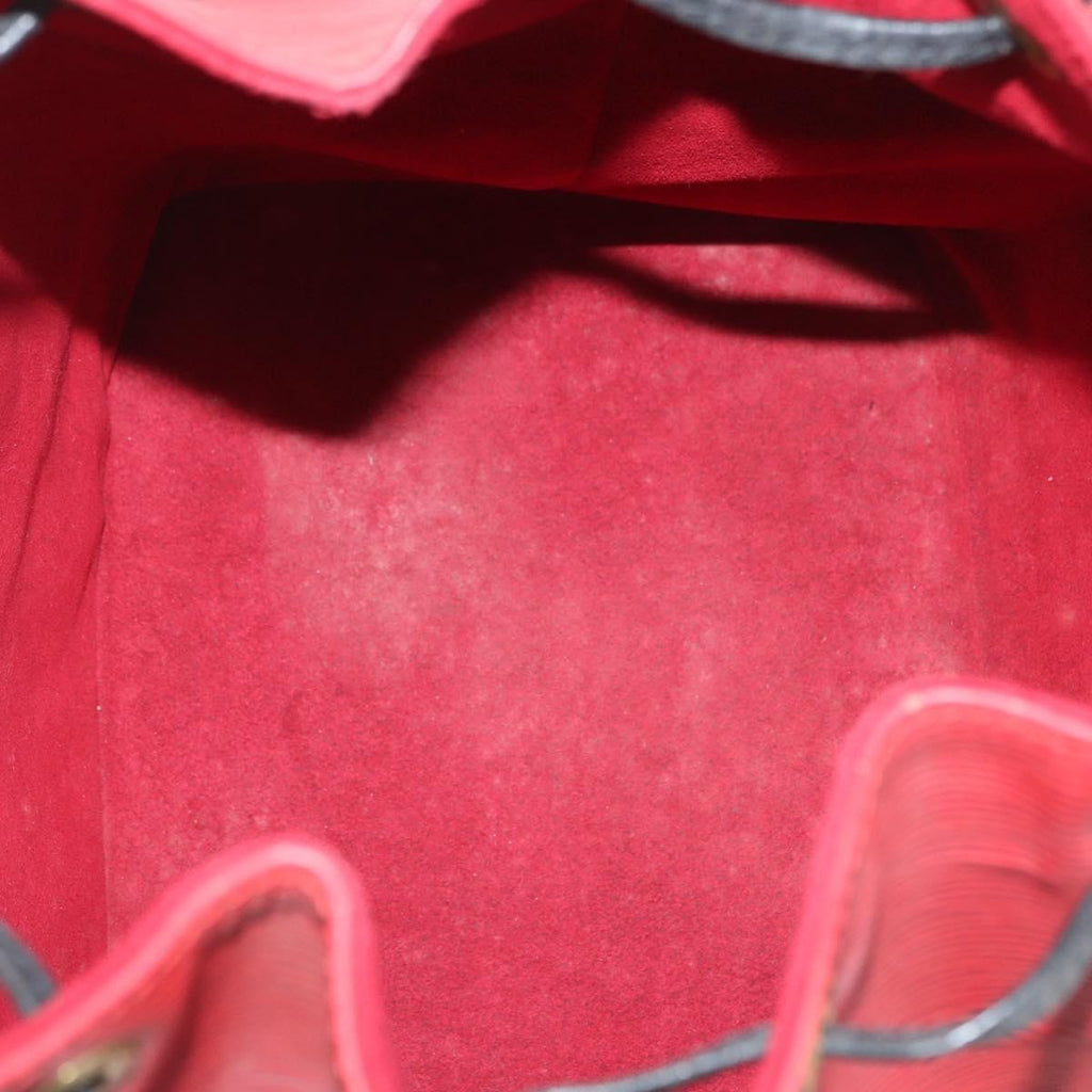 Louis Vuitton Bicolor Petit Noe Handbag Epi Leather Red Leather Shoulder Bag Bag (Pre-Owned)
