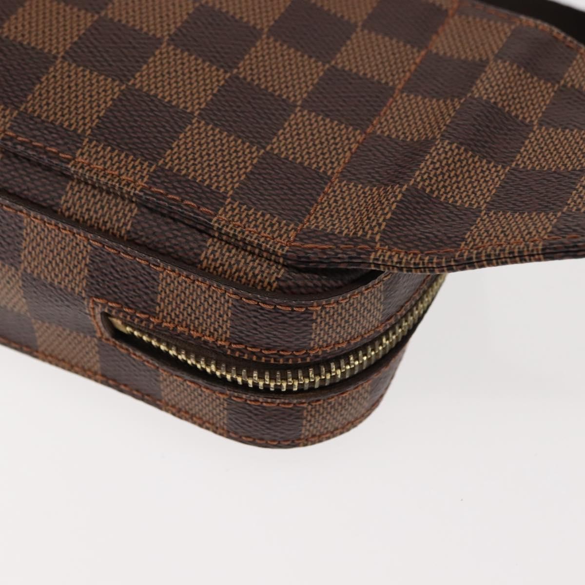 Louis Vuitton Geronimos Waist Bag Damier Brown Canvas Shoulder Bag Bag (Pre-Owned)