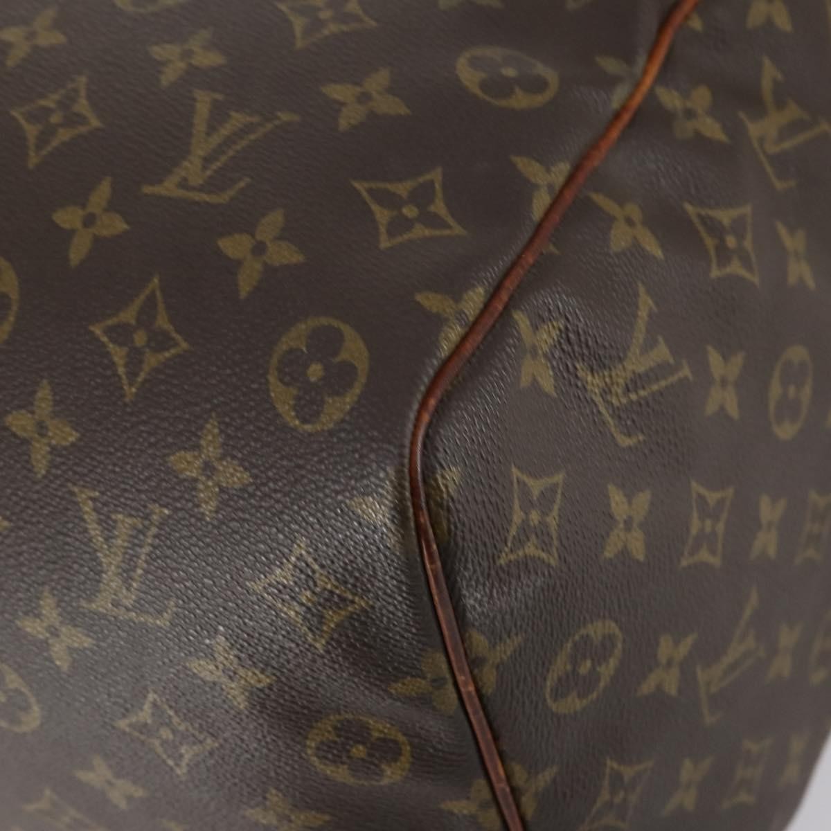 Louis Vuitton Keepall Bag Monogram Canvas Brown Canvas Travel Bag Bag (Pre-Owned)