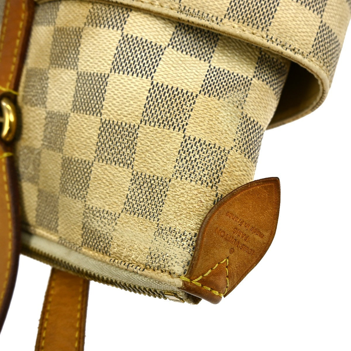 Louis Vuitton Totally Handbag Damier Azur White Canvas Tote Bag Bag (Pre-Owned)