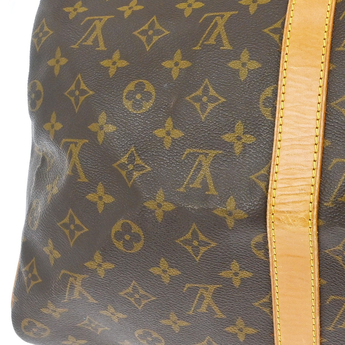 Louis Vuitton Keepall Bag Monogram Canvas Brown Canvas Travel Bag Bag (Pre-Owned)