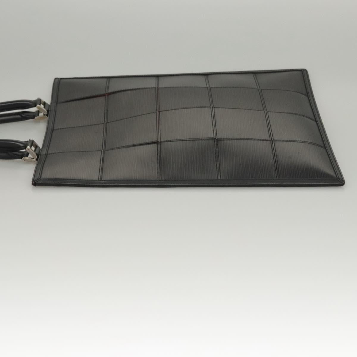 Louis Vuitton Epi Stretch Silver Fizz Handbag Epi Stretch Black Leather Handbag (Pre-Owned)