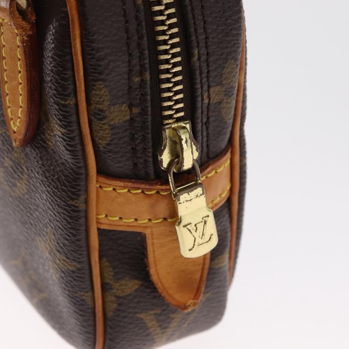 Louis Vuitton Pochette Marly Bandouliere Bag Monogram Canvas Brown Canvas Shoulder Bag Bag (Pre-Owned)
