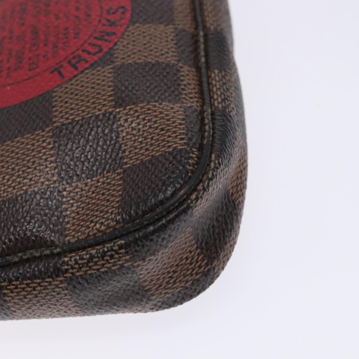 Louis Vuitton Pochette Accessoires Limited Edition Damier Brown Canvas Clutche & Pouche Bag (Pre-Owned)
