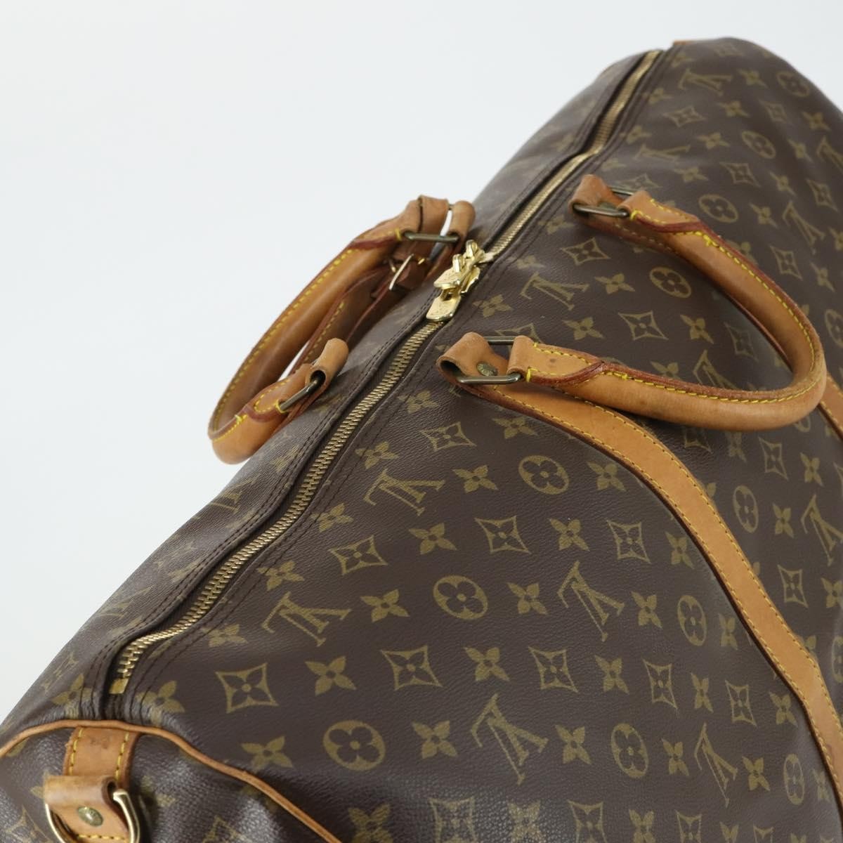 Louis Vuitton Keepall Bandouliere Bag Monogram Canvas Brown Canvas Travel Bag Bag (Pre-Owned)