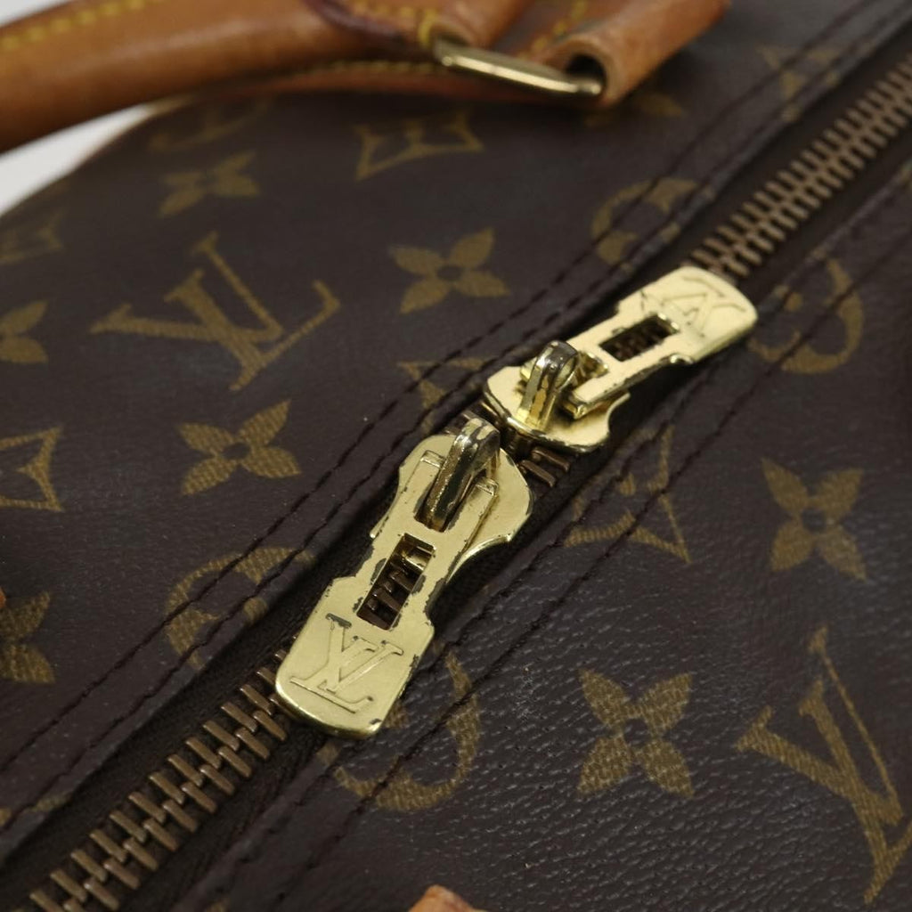 Louis Vuitton Keepall Bandouliere Bag Monogram Canvas Brown Canvas Travel Bag Bag (Pre-Owned)