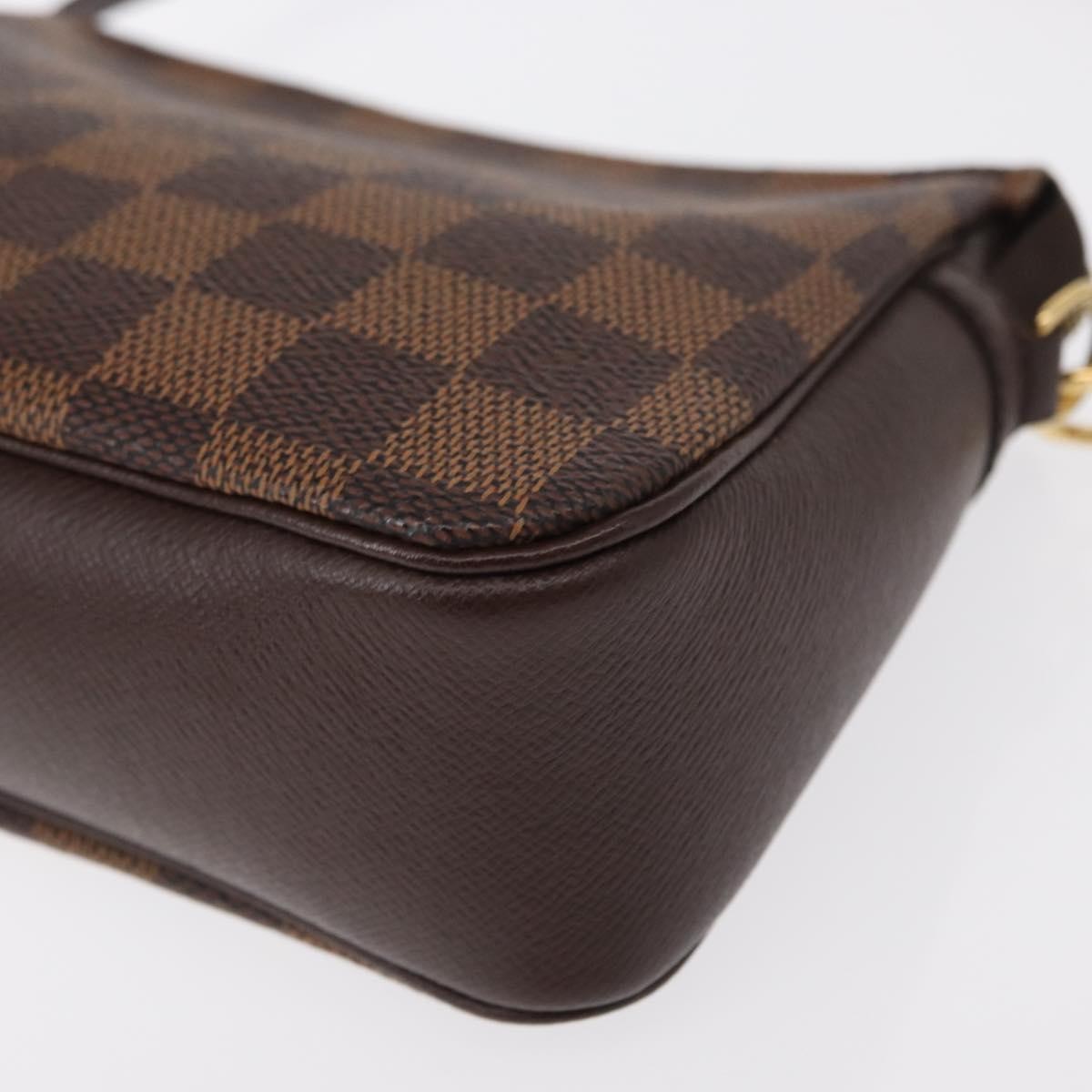 Louis Vuitton Trousse Make Up Bag Damier Canvas Brown Canvas Clutche & Pouche Bag (Pre-Owned)