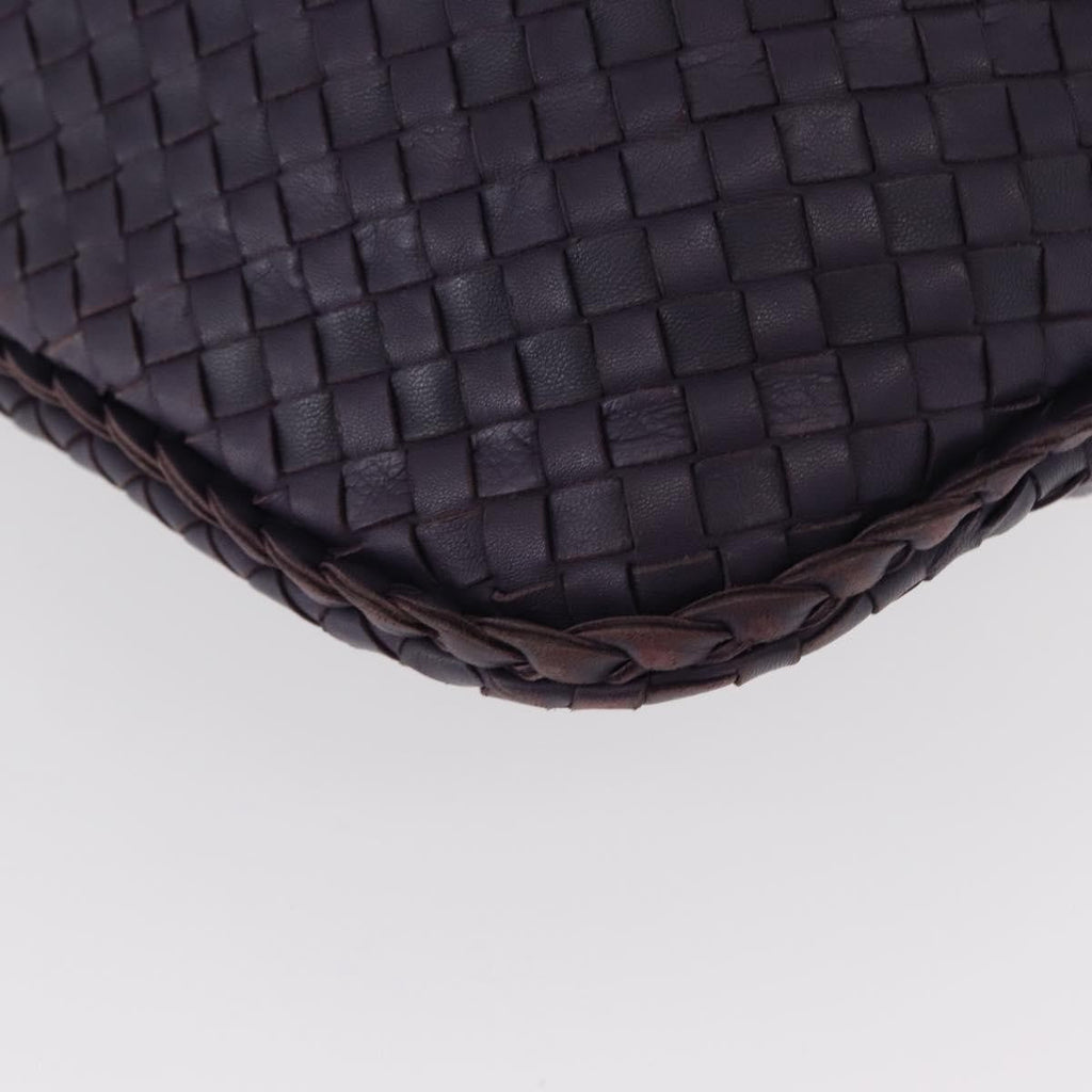 Bottega Veneta Veneta Hobo Pleated Intrecciato Nappa Purple Leather Shoulder Bag Bag (Pre-Owned)