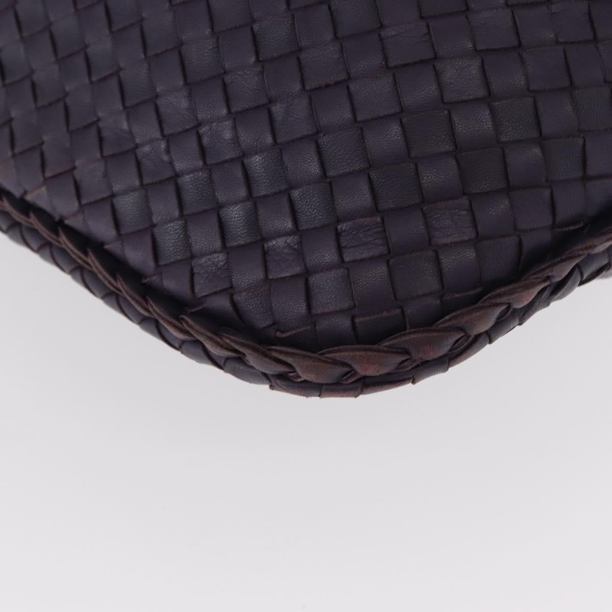 Bottega Veneta Veneta Hobo Pleated Intrecciato Nappa Purple Leather Shoulder Bag Bag (Pre-Owned)