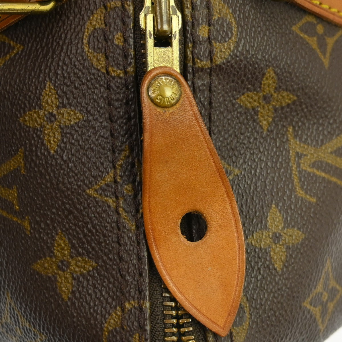 Louis Vuitton Speedy Handbag Monogram Canvas Brown Canvas Handbag (Pre-Owned)