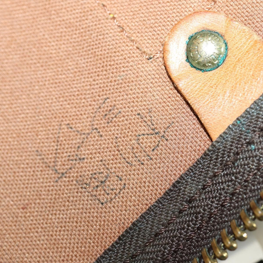 Louis Vuitton Keepall Bandouliere Bag Monogram Canvas Brown Canvas Travel Bag Bag (Pre-Owned)