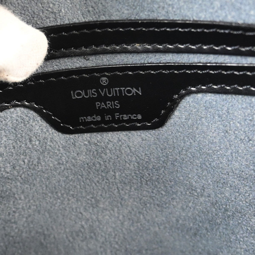 Louis Vuitton Saint Jacques Handbag Epi Leather Black Leather Handbag (Pre-Owned)