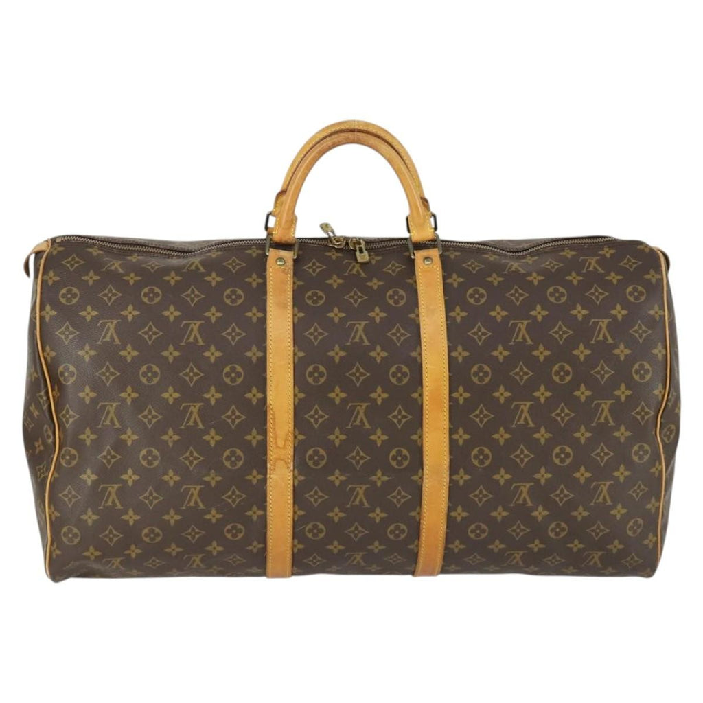 Louis Vuitton Keepall Bag Monogram Canvas Brown Canvas Travel Bag Bag (Pre-Owned)