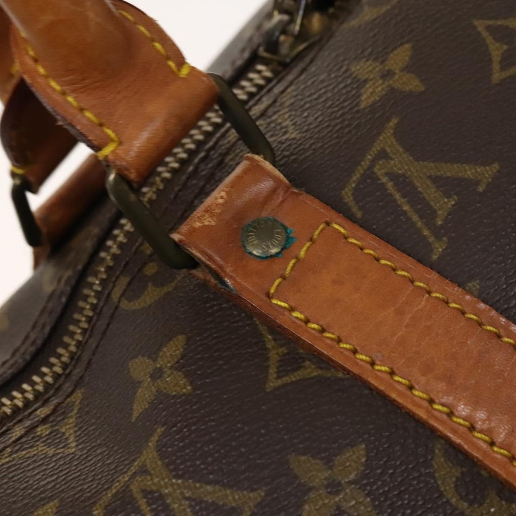 Louis Vuitton Keepall Bag Monogram Canvas Brown Canvas Travel Bag Bag (Pre-Owned)