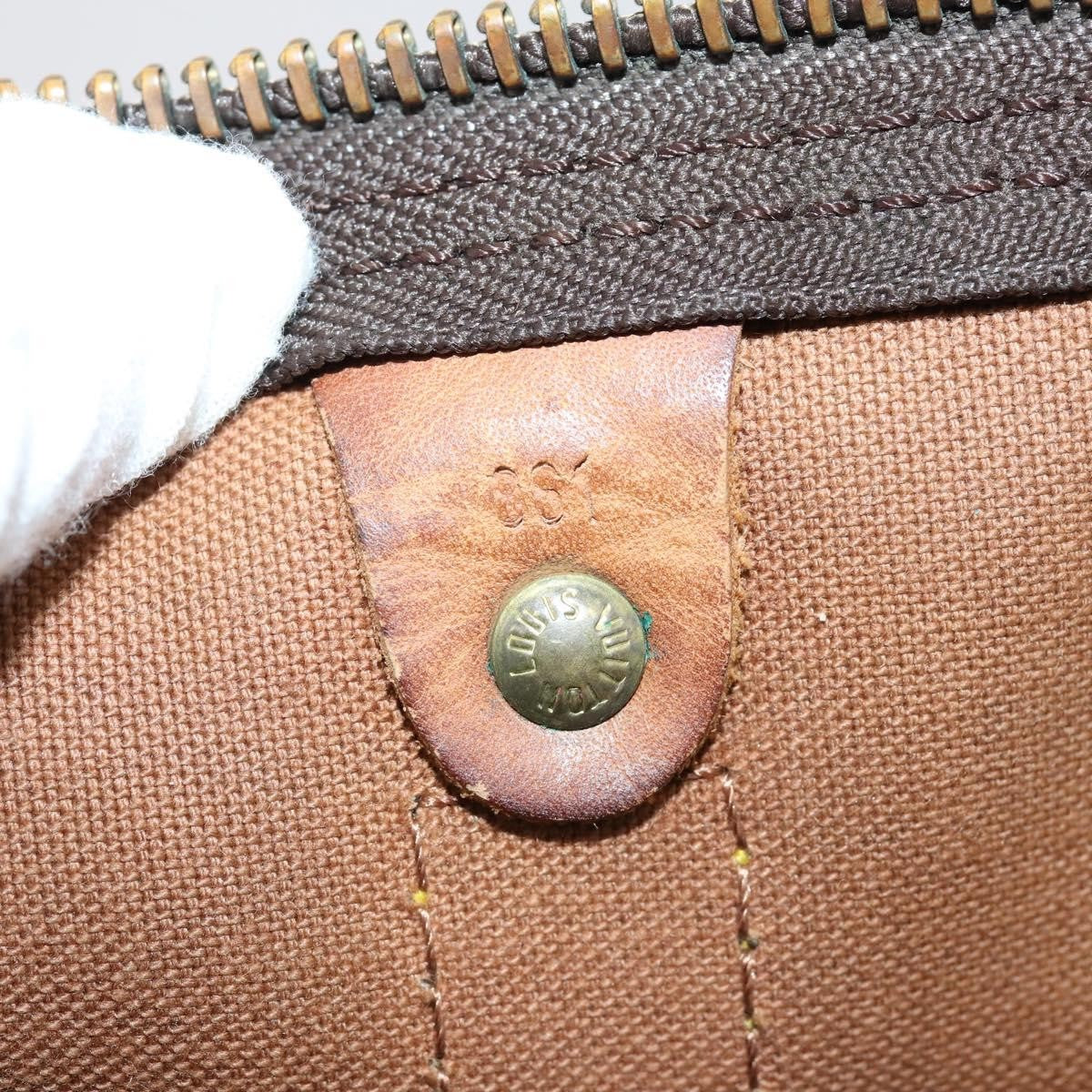 Louis Vuitton Keepall Bag Monogram Canvas Brown Canvas Travel Bag Bag (Pre-Owned)