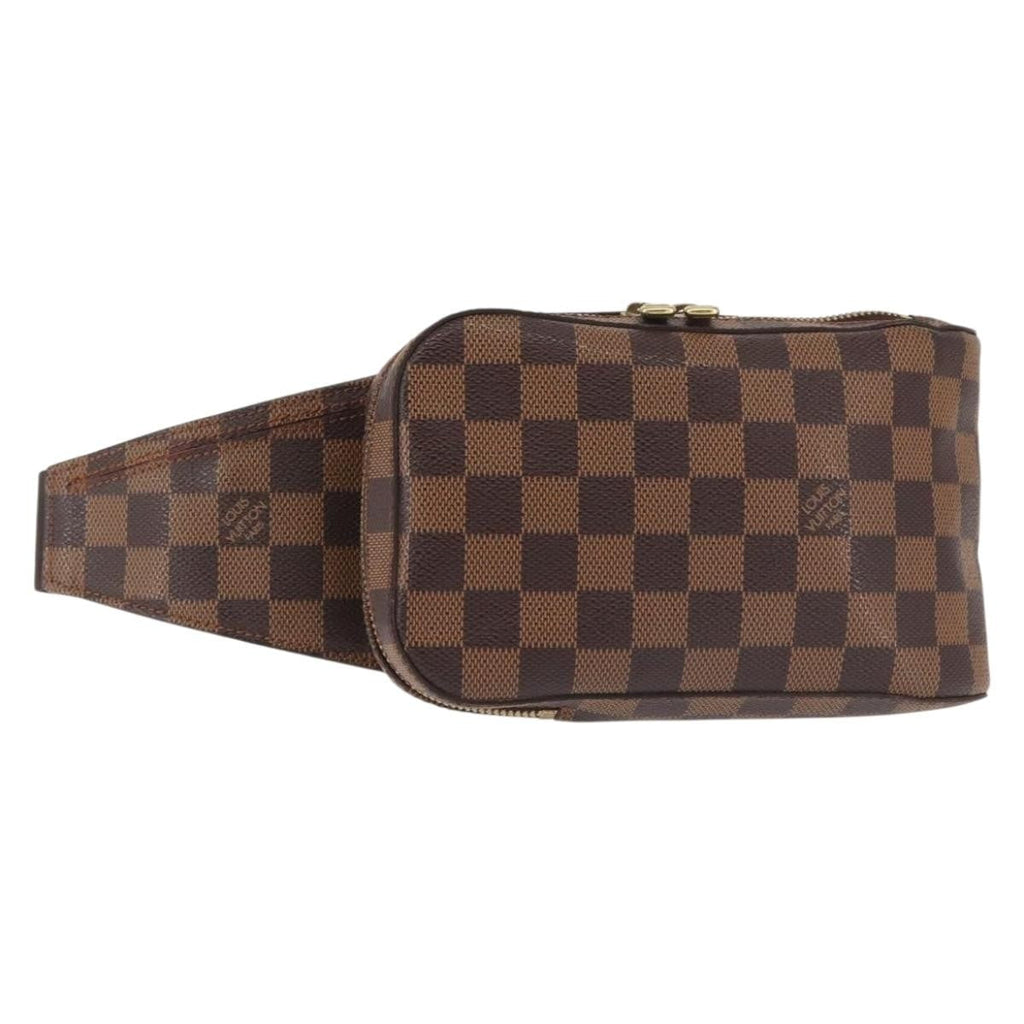 Louis Vuitton Geronimos Waist Bag Damier Brown Canvas Shoulder Bag Bag (Pre-Owned)