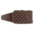 Louis Vuitton Geronimos Waist Bag Damier Brown Canvas Shoulder Bag Bag (Pre-Owned)