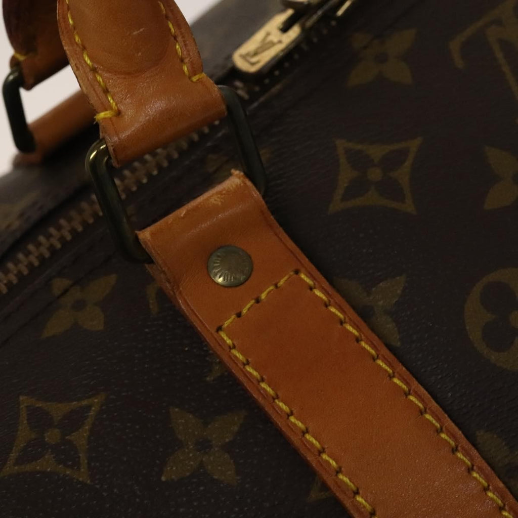 Louis Vuitton Keepall Bag Monogram Canvas Brown Canvas Travel Bag Bag (Pre-Owned)