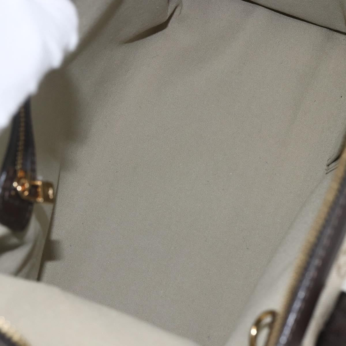 Louis Vuitton Josephine Handbag Mini Lin Khaki Canvas Handbag (Pre-Owned)