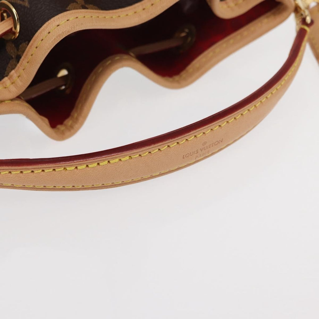 Louis Vuitton Noe Handbag Yayoi Kusama Painted Dots Monogram Canvas Brown Canvas Handbag (Pre-Owned)