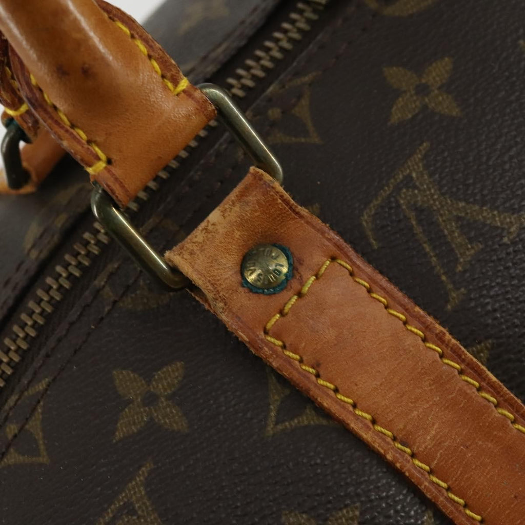 Louis Vuitton Keepall Bag Monogram Canvas Brown Canvas Travel Bag Bag (Pre-Owned)