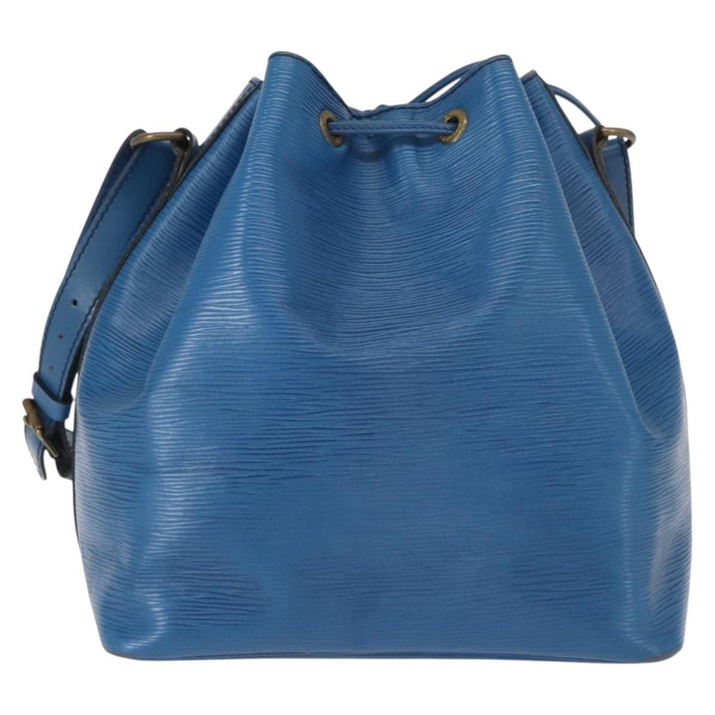 Louis Vuitton Petit Noe Handbag Epi Leather Blue Leather Shoulder Bag Bag (Pre-Owned)
