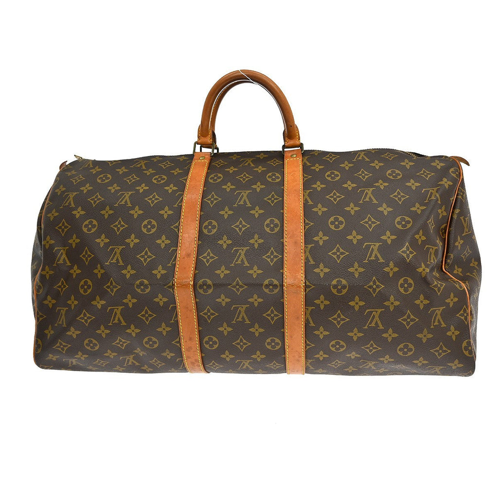 Louis Vuitton Keepall Bag Monogram Canvas Brown Canvas Travel Bag Bag (Pre-Owned)