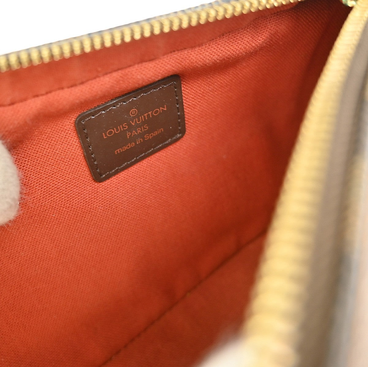 Louis Vuitton Geronimos Waist Bag Damier Brown Canvas Shoulder Bag Bag (Pre-Owned)