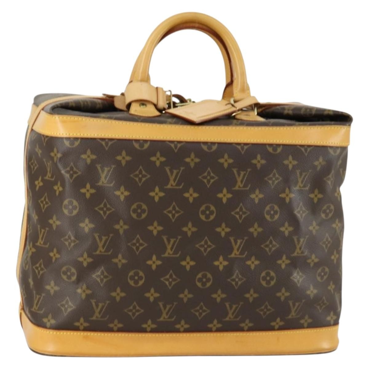Louis Vuitton Cruiser Handbag Monogram Canvas Brown Canvas Travel Bag Bag (Pre-Owned)