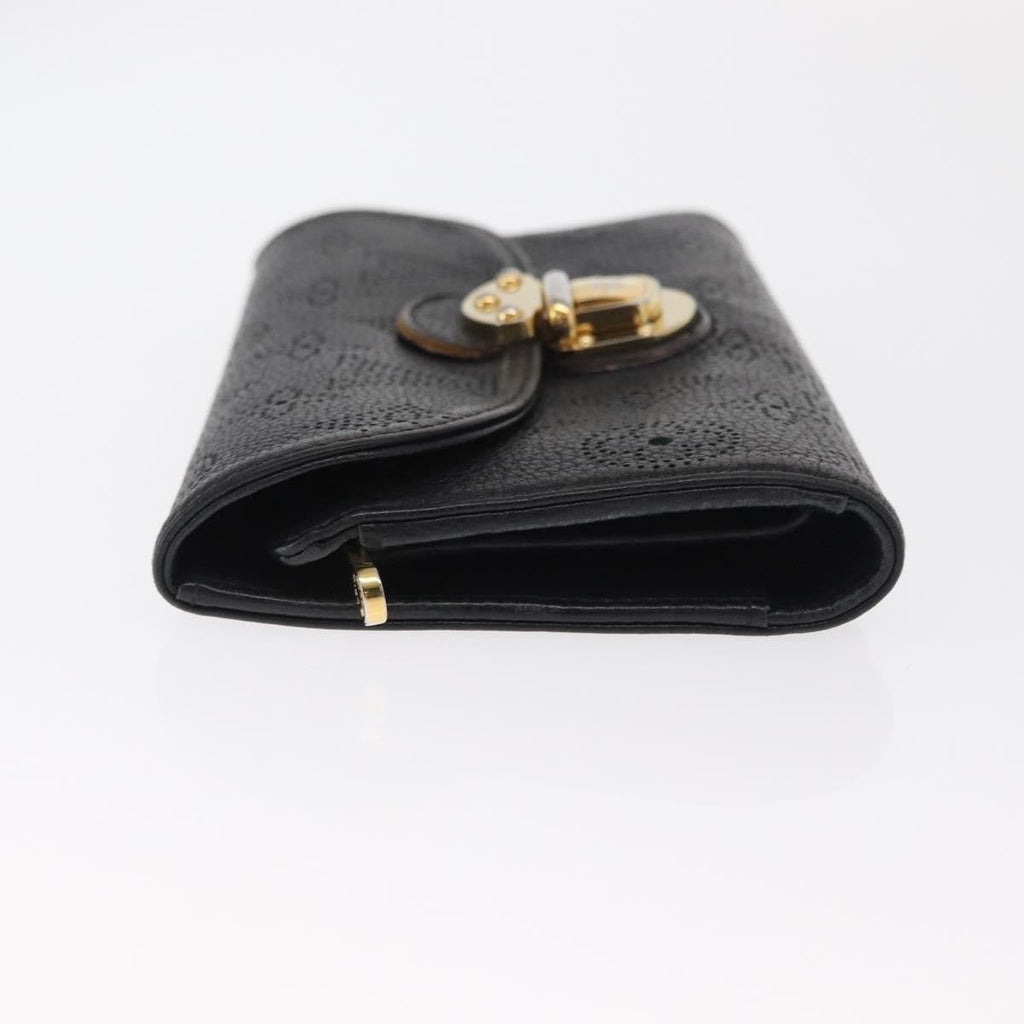 Louis Vuitton Amelia Wallet Mahina Leather Black Leather Wallets Accessory (Pre-Owned)
