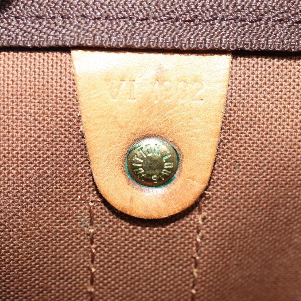 Louis Vuitton Keepall Bag Monogram Canvas Brown Canvas Travel Bag Bag (Pre-Owned)