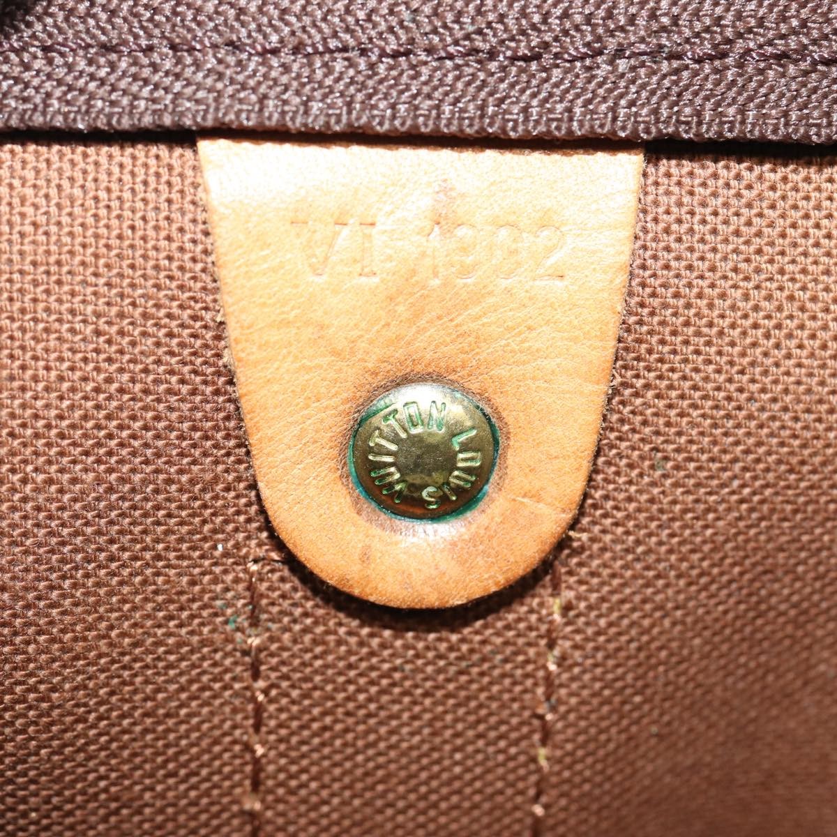 Louis Vuitton Keepall Bag Monogram Canvas Brown Canvas Travel Bag Bag (Pre-Owned)