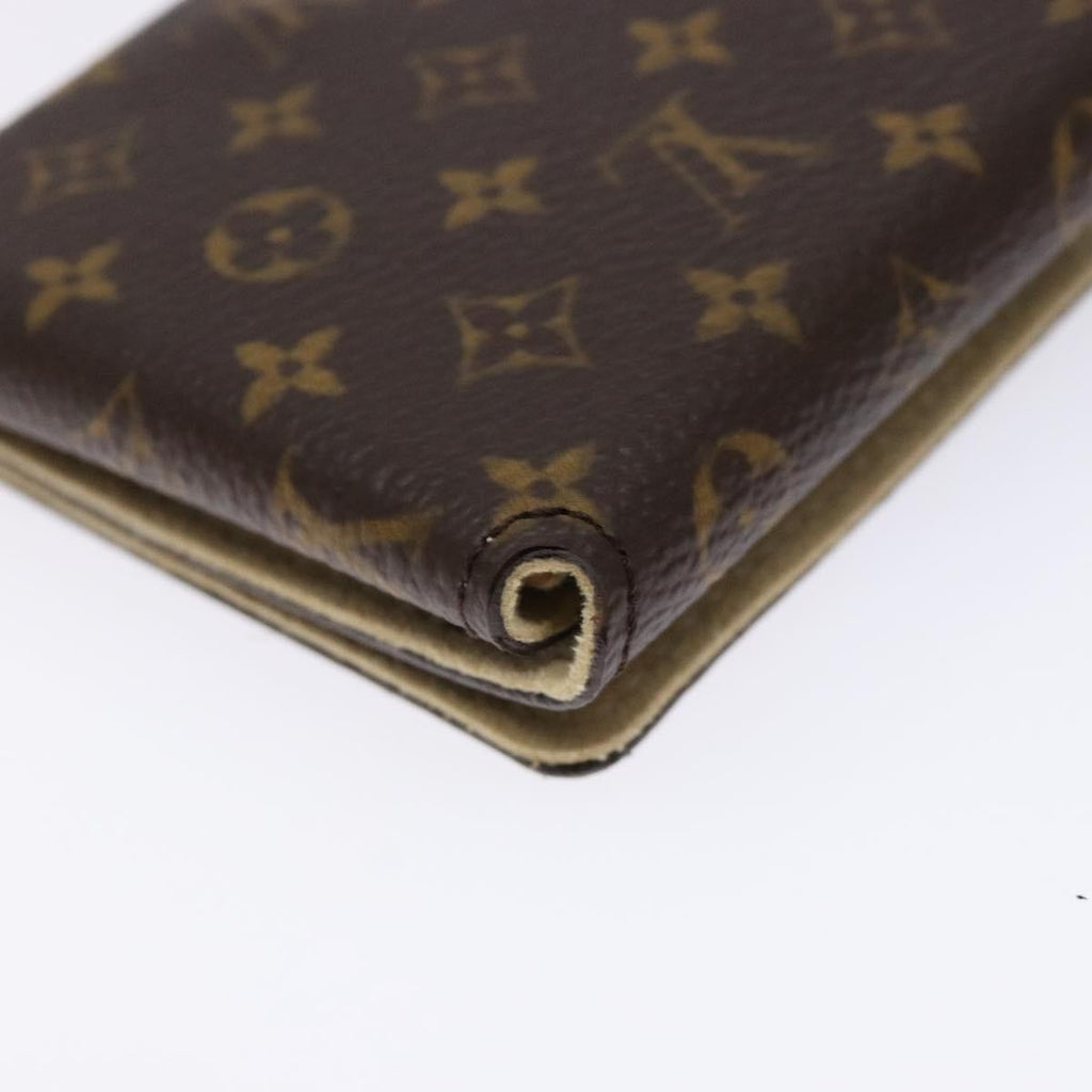 Louis Vuitton Case Jewelry Box Canvas Brown Canvas Wallets Accessory (Pre-Owned)