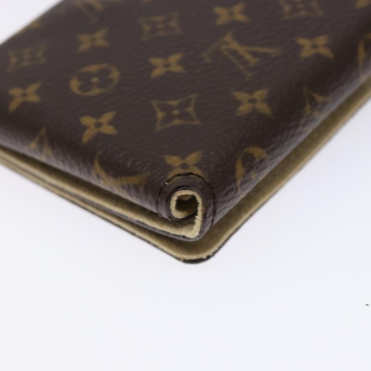 Louis Vuitton Case Jewelry Box Canvas Brown Canvas Wallets Accessory (Pre-Owned)
