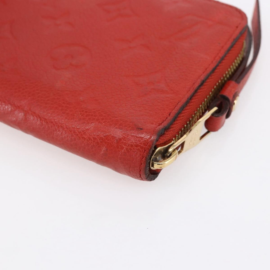 Louis Vuitton Portefeuille Zippy Monogramme Empreinte Monogramme Empreinte Red Leather Wallets Accessory (Pre-Owned)