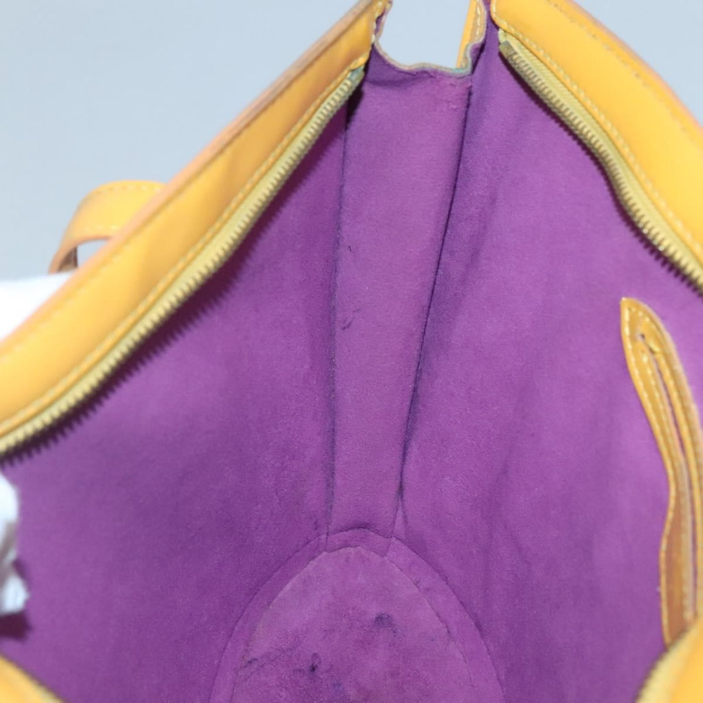 Louis Vuitton Saint Jacques Handbag Epi Leather Yellow Leather Shoulder Bag Bag (Pre-Owned)