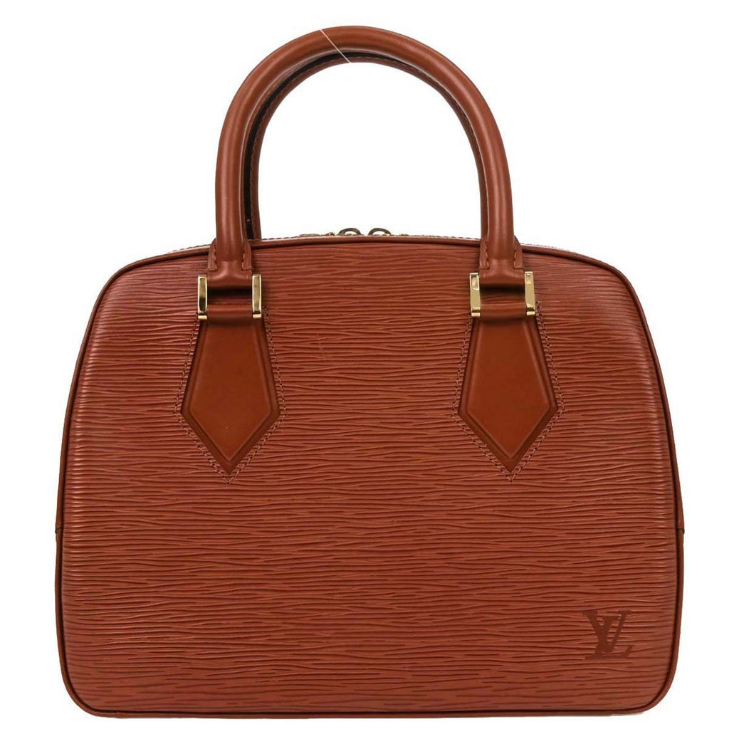 Louis Vuitton Sablons Handbag Epi Leather Brown Leather Handbag (Pre-Owned)