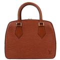 Louis Vuitton Sablons Handbag Epi Leather Brown Leather Handbag (Pre-Owned)