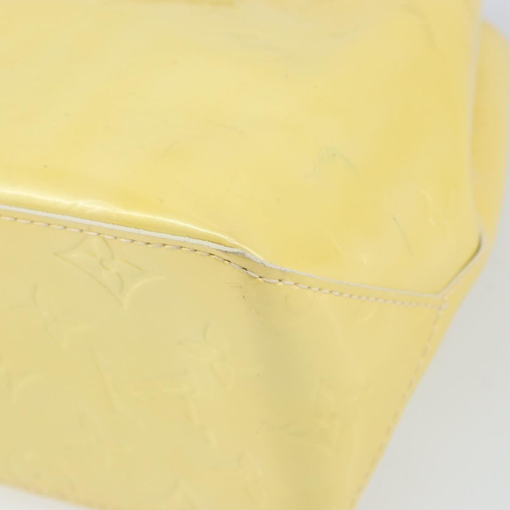 Louis Vuitton Reade Handbag Monogram Vernis Yellow Patent_Leather Handbag (Pre-Owned)