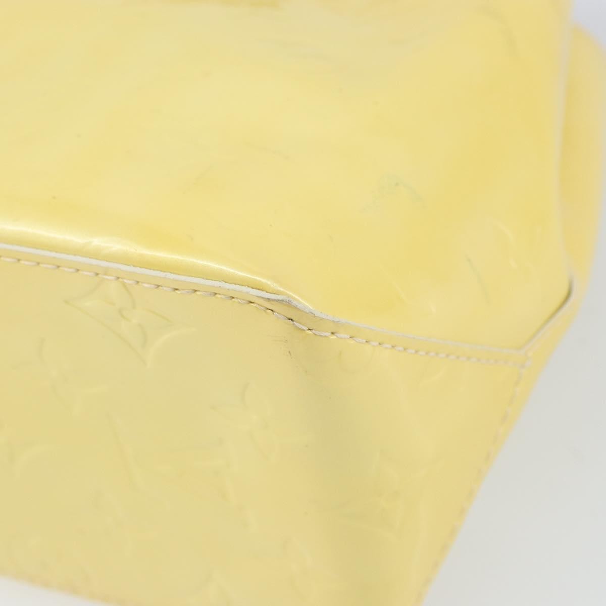 Louis Vuitton Reade Handbag Monogram Vernis Yellow Patent_Leather Handbag (Pre-Owned)