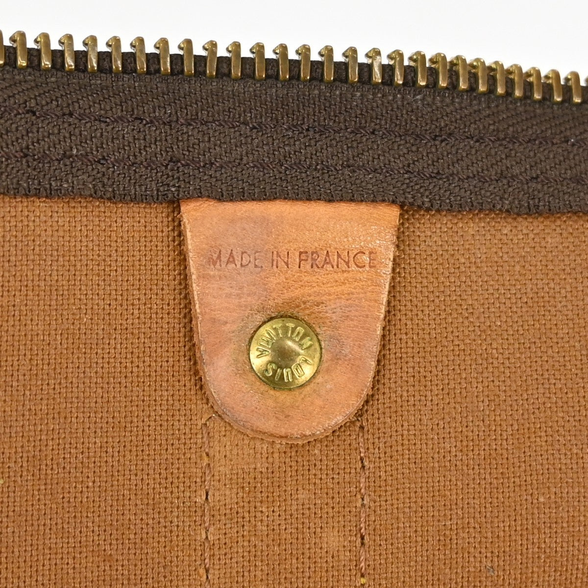 Louis Vuitton Keepall Bag Monogram Canvas Brown Canvas Travel Bag Bag (Pre-Owned)