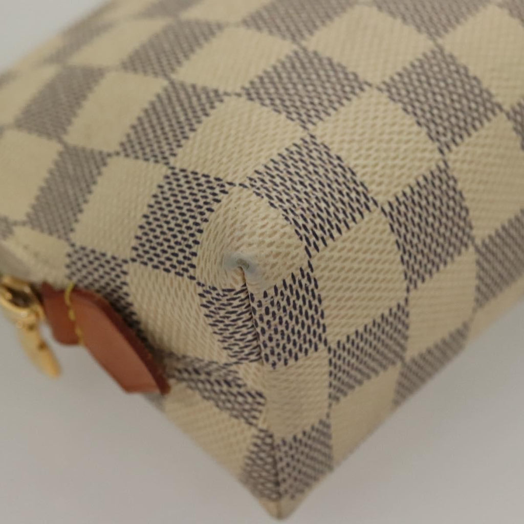 Louis Vuitton Cosmetic Pouch Damier White Canvas Bag (Pre-Owned)