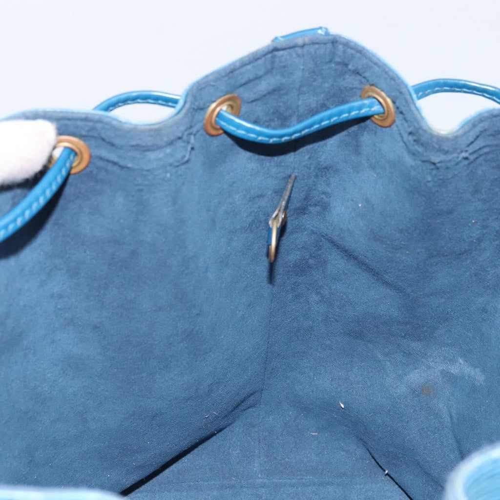 Louis Vuitton Petit Noe Handbag Epi Leather Blue Leather Shoulder Bag Bag (Pre-Owned)